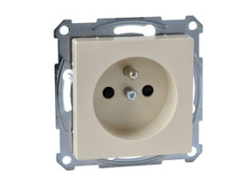 MERTEN Gniazdo pojedyncze z uziemieniem i przesłoną zaciski śrubowe K P Sys M MTN2600-0344 SCHNEIDER ELECTRIC