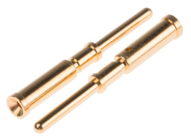 Końcówka pinowa 1.5mm Męski Połączenie zagniatane 23.2mm Montaż na kablu 21 AWG