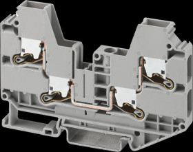 1329511 XTV Push-X through terminal block, 6 mm² - gray