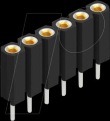 BL 5 6 Socket, 1-row, 1 x 6 - 2.54 mm