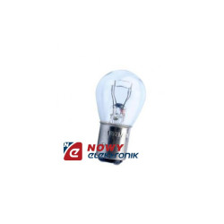 Żarówka BAZ15D 12V P21/4W Biała CLEAR asymetryczna PY21W BAU15S