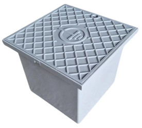 Puszka do złącza odgromowego uziomowego IK10, 200x200x165mm bez dna