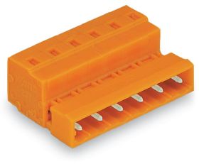 WAGO 731-637 Listwa kołkowa, męska, standardowa WAGO GmbH & Co. KG, wire-to-board, piny: 7, 12 A, 50 szt.