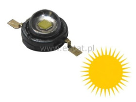 LED wysokiej mocy 3W biała c. 160-180lm