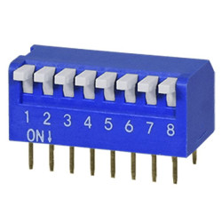 Przełącznik DIP 8-pozycyjny SPST THT