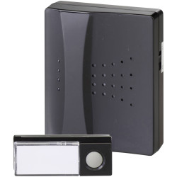 Heidemann 70831 HX Piano Wireless Doorbell Set, 100m Range, Flashlight