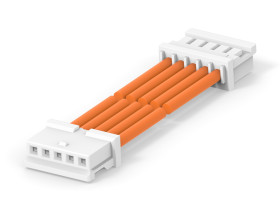 Kabel przewód-płytka, 300 V, raster: 2.5mm, 300mm, Pomarańczowy