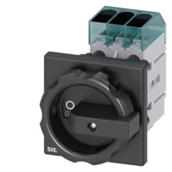 Rozłącznik główny 3P 16A 7,5kW AC23A 400V montaż tablicowy otwór centralny 22.5 mm czarne pokrętł 3LD3054-0TK51