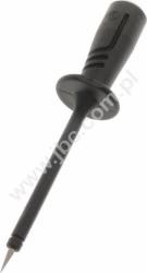 PRUEF 2600 C2 SW Sonda probiercza, bezpieczna, gniazdo 4mm, L=98mm do 1000V AC/DC, kat. II, 1A, czarna, Hirschmann, 972327100