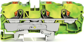 3-wire protective earth terminal, spring-clamp connection, 0.5-16 mm², 1 pole, green-yellow, 2210-1307
