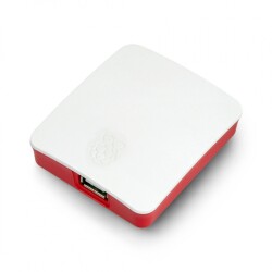 Obudowa Raspberry Pi 3 A+ oficjalna - czerwono-biała