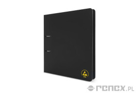 Czarny segregator ESD, format A4, wykonany z polipropylenu