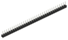 Pin header, 34 pole, pitch 2.54 mm, straight, black, 10053870