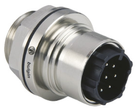 Złącze wielostykowe przemysłowe 8-pinowe Montaż przedni Wtyczka Bulgin