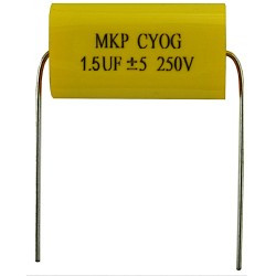 Kondensator AUDIO 1.5uF 155 MKP zamiennik MKT foliowy syczki wysokie tony