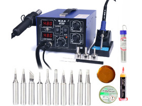 Stacja lutownicza WEP 872D groty 900M flux 223 cyna