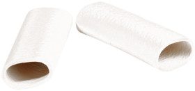 Protection and insulating grommet, inside Ø 10 mm, L 35 mm, white, PCR, -30 to 90 °C, 02010007001