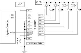 8-bit Fast Mode Plus (FM+) I2C Bus constant-current LED sink driver