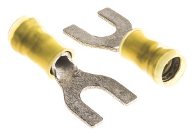 Konektor zaciskowy płaski PIDG Series Izolowane, M6, Żółty 10AWG 6.6mm² 12AWG 2.6mm² TE Connectivity