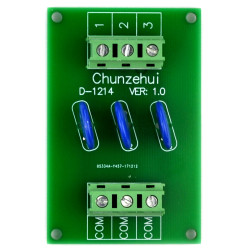 Chunzehui 3 Channels Common 150V SIOV Metal Oxide Varistor Interface Module, Surge Suppressor Protection SPD Board.