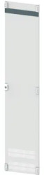 Door, double beard, hinge right, rectangular, sheet steel, (W x H x D) 400 x 2000 x 25 mm, light gray, 8PQ2197-4BA11