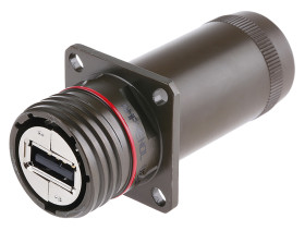 Złącze USB A Montaż na panelu Żeński 2.0 ,1-portowe