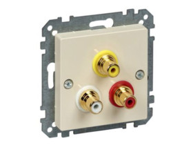 MERTEN SYSTEM M Gniazdo wtykowe złącza audio/wideo kremowy MTN4351-0344 SCHNEIDER ELECTRIC