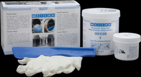 10000039 Plastic metal, 0.5 kg, putty, aluminium-filled