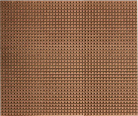 Perforated strip board, 100 x 160 mm, pitch 2.54 mm, single sided, FR2 hard paper, Cu 35 µm, 710-5
