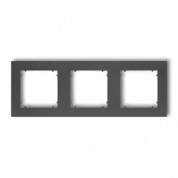 MINI Ramka potrójna grafitowa 11MR-3