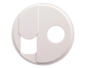 CELIANE Plakietka gniazda TV-RJ45 biała 068239