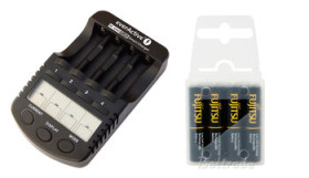 ładowarka everActive NC-1000 PLUS + 4 x R03/AAA Fujitsu 950mAh