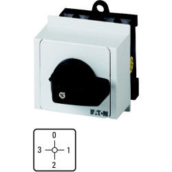 Przełącznik krzywkowy 4-pozycyjny Eaton 2P 3 90° 20A T0 690V (Volts)