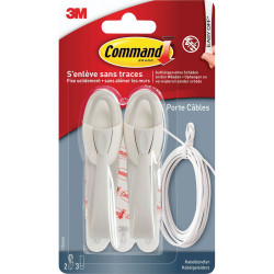 3M 17304FGN Command&#x2122; Cable Holder 95 x 25 x 25 mm White Grey 2 pc