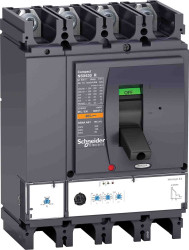 Wyłącznik kompaktowy MCCB, 4-biegunowy, 630A, 690V, Stałe, Schneider Electric, LV4