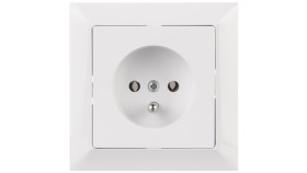 Premium Gniazdo Pojedyncze Z/U Ip20 Białe Gpt-16 Pr