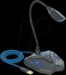 66330 Desktop USB Gaming Microphone, Gooseneck, Mute Button