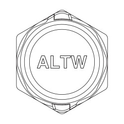 Akcesoria do obudów Odpowietrznik VENT-MS1NME-O8001 Stop cynku M12