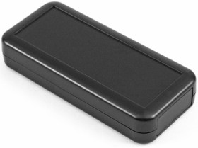 ABS handheld enclosure, (L x W x H) 109 x 50 x 22 mm, black (RAL 9005), IP54, 1552C3BK