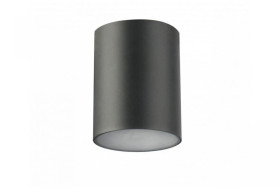 Oprawa sufitowa LENTO, alum, 100x130, IP54, MAX.35W, okrągła, grafit