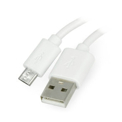 Przewód microUSB B - A - Esperanza EB144W - 1,5m - biały