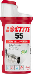Thread sealant, 160 m, can, white, LOCTITE 55 40X160M DE/FR