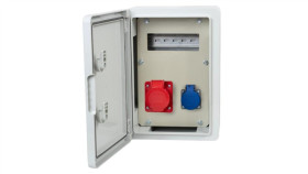 Rozdzielnica Budowlana Rb-250 8M - Gniazda 32A5p, 230V, /8 Modułów/