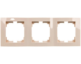 LOGI Ramka potrójna pionowa Kremowy 021530003 25182