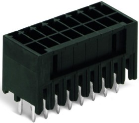 Pin header, 26 pole, pitch 3.5 mm, straight, black, 713-1413/105-000