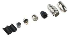 Wtyk Din 3 -pinowe Męski Montaż na kablu 250 V AC