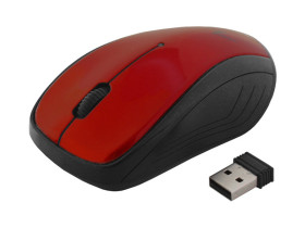 Mysz WiFi ART AM-92E optyczna bezprzewodowa czerwona