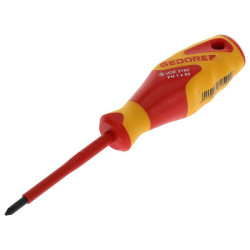Gedore 1612115 VDE-Screwdriver Cross Recess PH 1
