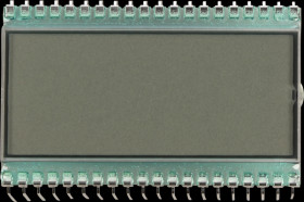 DE129RS-20/12.2 LCD 7-segment, 5 digits, H:10.2 mm, reflective