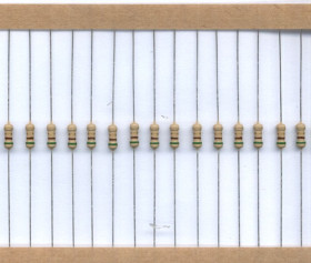 REZYSTOR 0,25W (1/4W) 5,1 ohm (50 SZTUK)